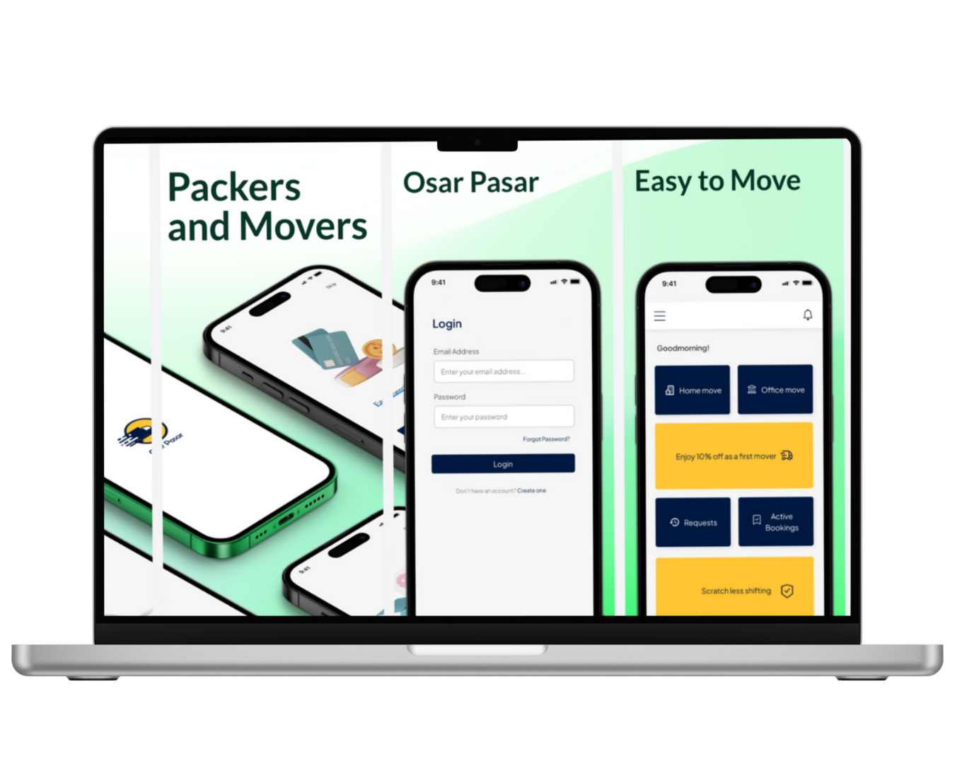 Osar Pasar, Packers And Movers App